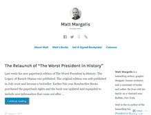 Tablet Screenshot of mattmargolis.com